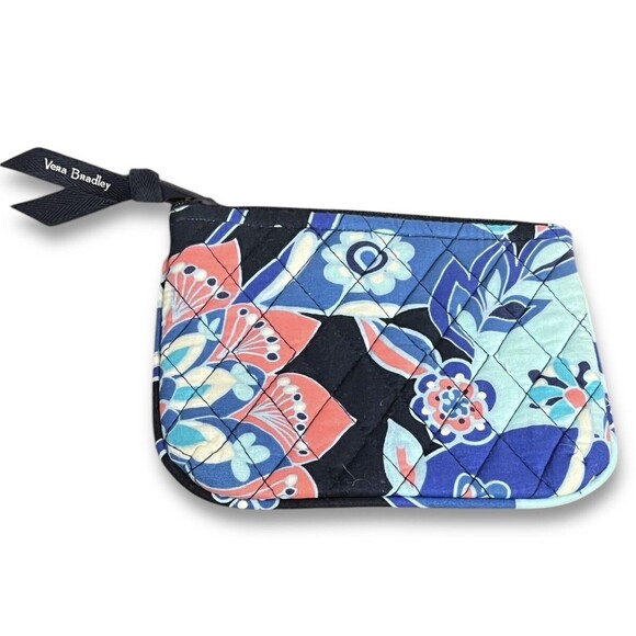 Vera Bradley Lotus Flower Swirl 6”X 5” Lined Coin Purse Retired Pattern - Picture 2 of 8